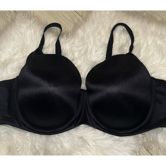 Torrid Curve Bombshell Everyday Boost Shine Straight Back Bra UW Womens 44D Blk - Picture 4 of 7